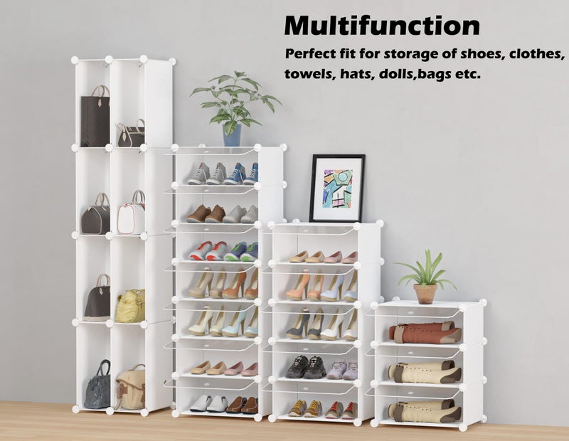 HOMIDEC Shoe Storage, 10-Tier Shoe Rack Organizer for Closet 20 Pair Narrow Shoes Shelf Cabinet for Entryway, Bedroom and Hallway - Image 5