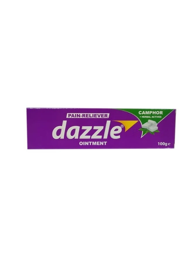 Dazzle Pain-Reliever Ointment with Camphor & Herbal Actives, 100g