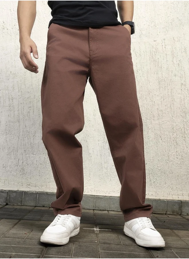 Hubberholme Brown Pants For Men