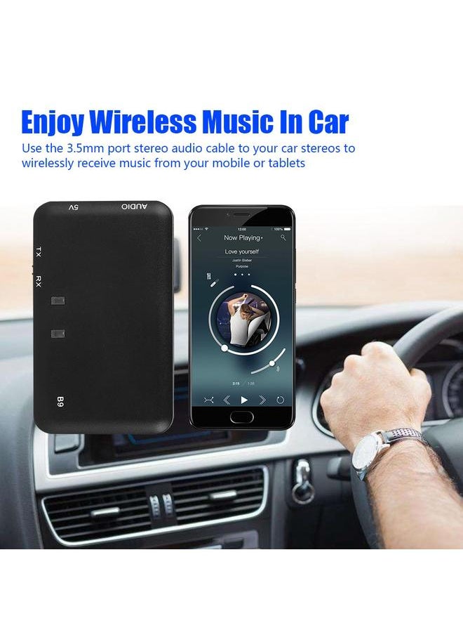 Thoraya Bluetooth Adapter 3.5mm Audio Transmitter Receiver for Car TV Headphones Wireless Audio Device  - Image 2