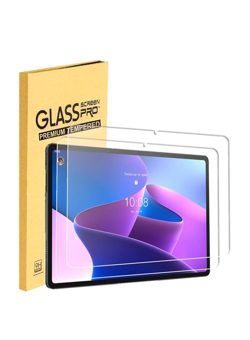 Tempered Glass Screen Protector for Lenovo Tab P12 12.7, 2023 Edition, 9H Hardness, Scratch Resistant, Fingerprint Resistant, Air Bubble Resistant, Clear Full Cover for Lenovo P12 12.7 Tablet - Image 1