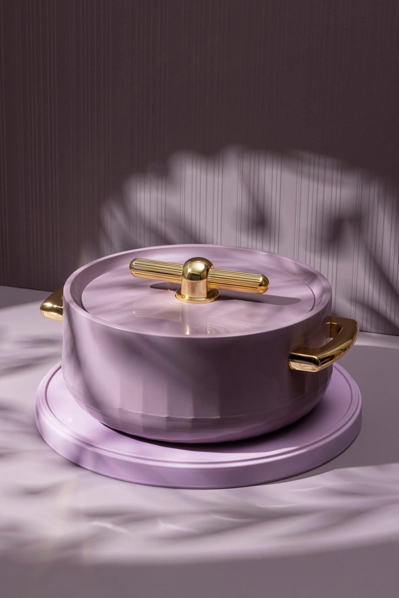 SELVEL Giving shape to life! stainless steel Elegance 1700ml Casserole|Advanced PU Insulation|Elegant Design Insulation|Keeps Food hot & Fresh for Long Hours|(Purple 1700 Ml) - Image 2