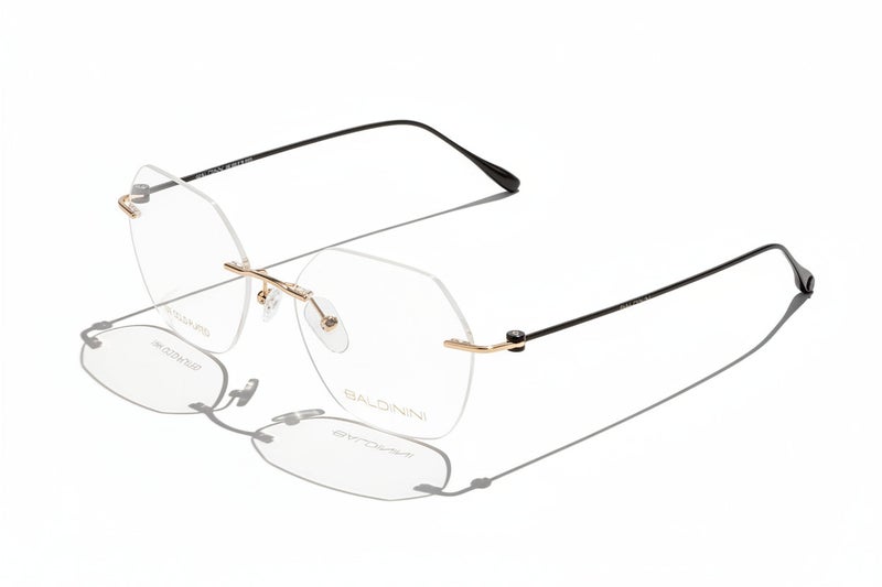 Gold 18 Karat 🇮🇹 Square ( Made in Italy ) Men Optical Frames