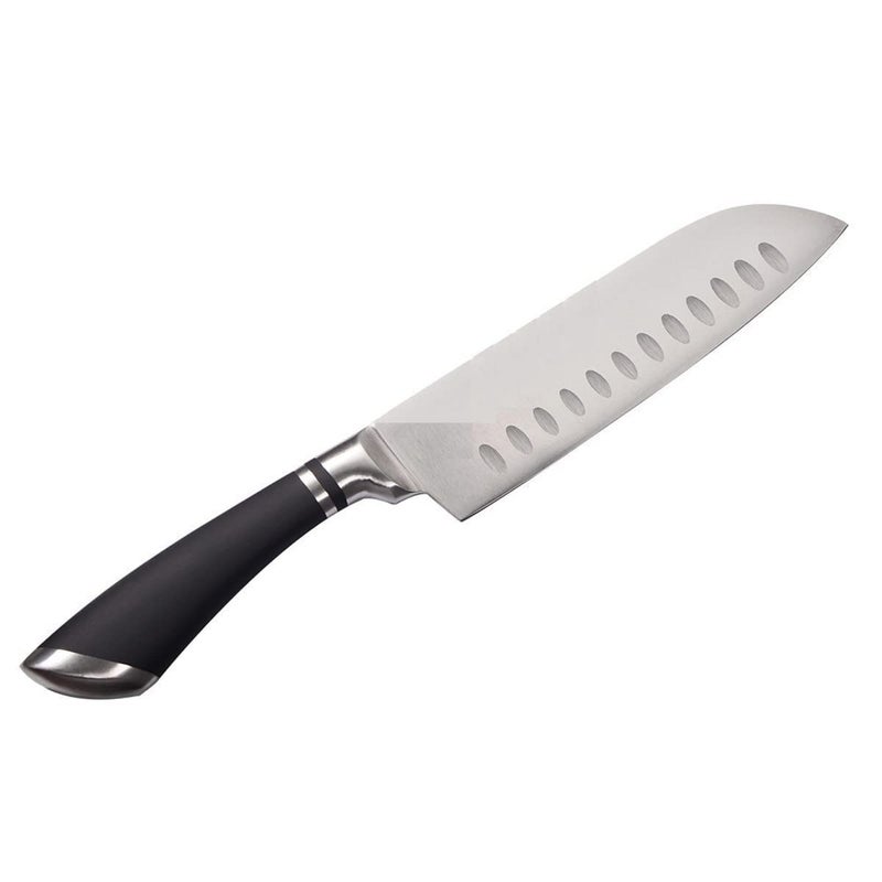 Nathgra Santoku Knife Kitchen Knife Forged of High Carbon Steel Ergonomic Handle Full Tang Razor Sharp Blade for Dicing Mincing and Chopping Knife BA - Image 1