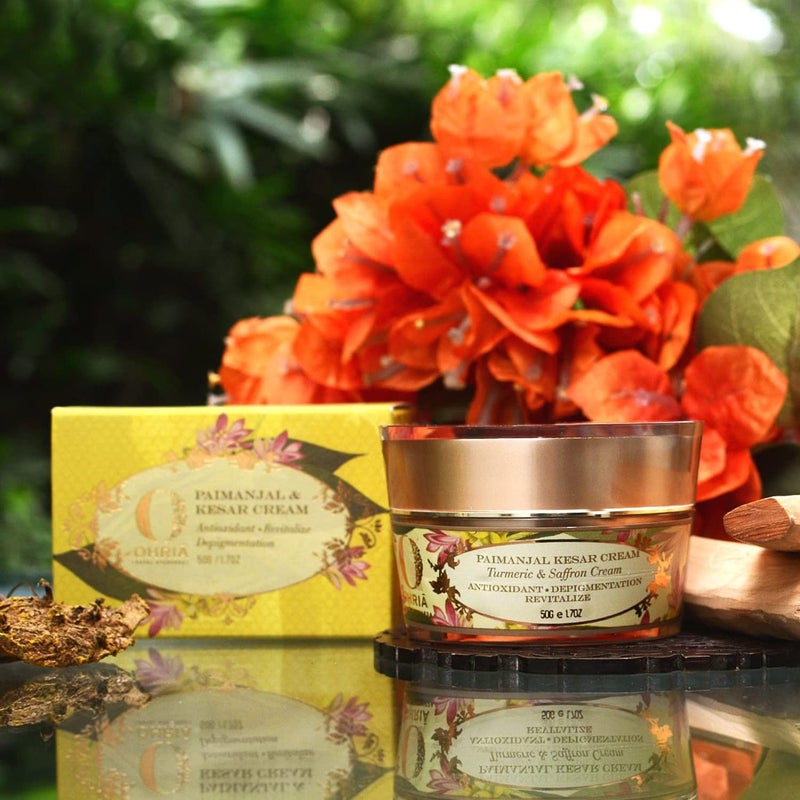 Ohria Ayurveda Turmeric  Saffron Face Cream  AntiPigmentation  Sun Protection Cream - Image 3