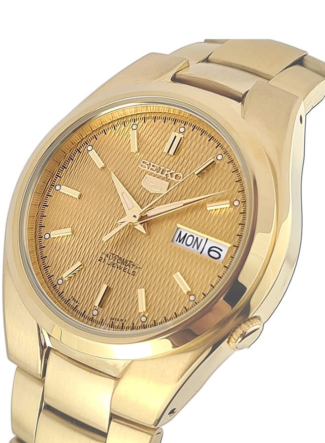 Seiko ساعة يد أوتوماتيكية للرجال من الفولاذ المقاوم للصدأ على شكل دائري أنالوج SNK610K1 - 37 مم - Image 2