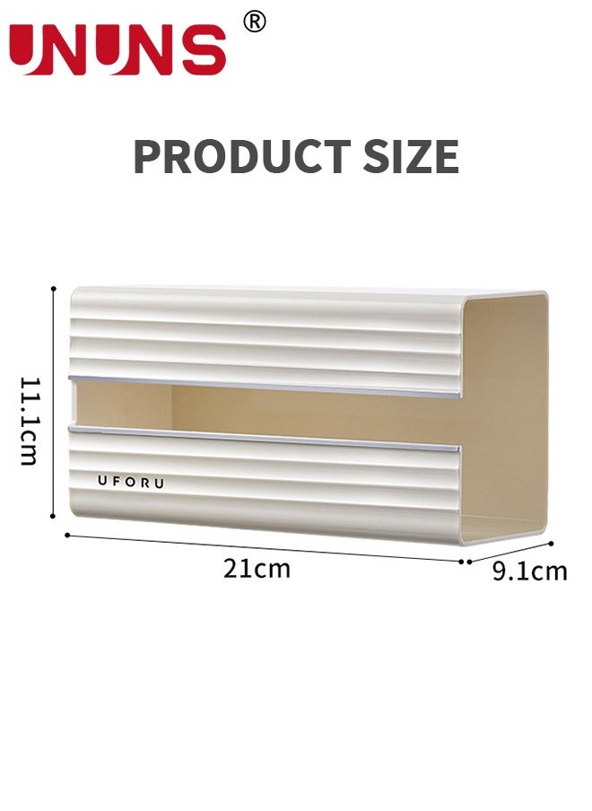 UNUNS - Toilet Paper Holder,Wall Mounted Tissue Box,Tissue Dispenser Dryer Sheet Holder,Acrylic Transparent Tissue Upside Down Box,Paper Towel Box,Hanging Tissue Box For Bedroom Kitchen Office Storage - Image 1