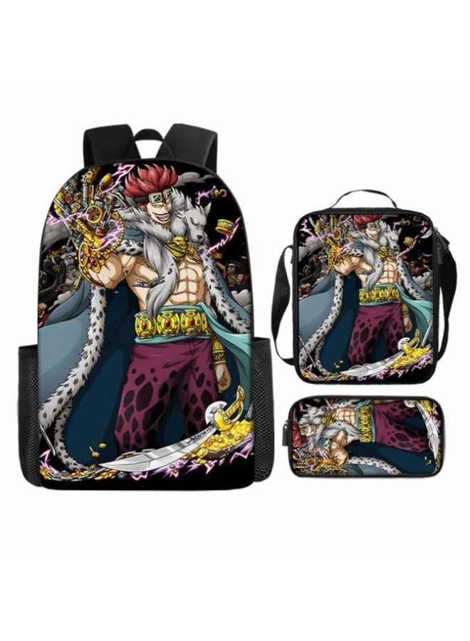 عام أحدث نموذج عالمي من الكرتون طباعة ثلاثة قطعة حقيبة مجموعة ( الطلاب ، الأطفال ، الأصدقاء ، نزهة ، تسلق الجبال ، الخ . ) - Image 4