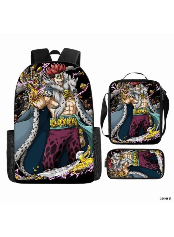 عام أحدث نموذج عالمي من الكرتون طباعة ثلاثة قطعة حقيبة مجموعة ( الطلاب ، الأطفال ، الأصدقاء ، نزهة ، تسلق الجبال ، الخ . ) - Image 1