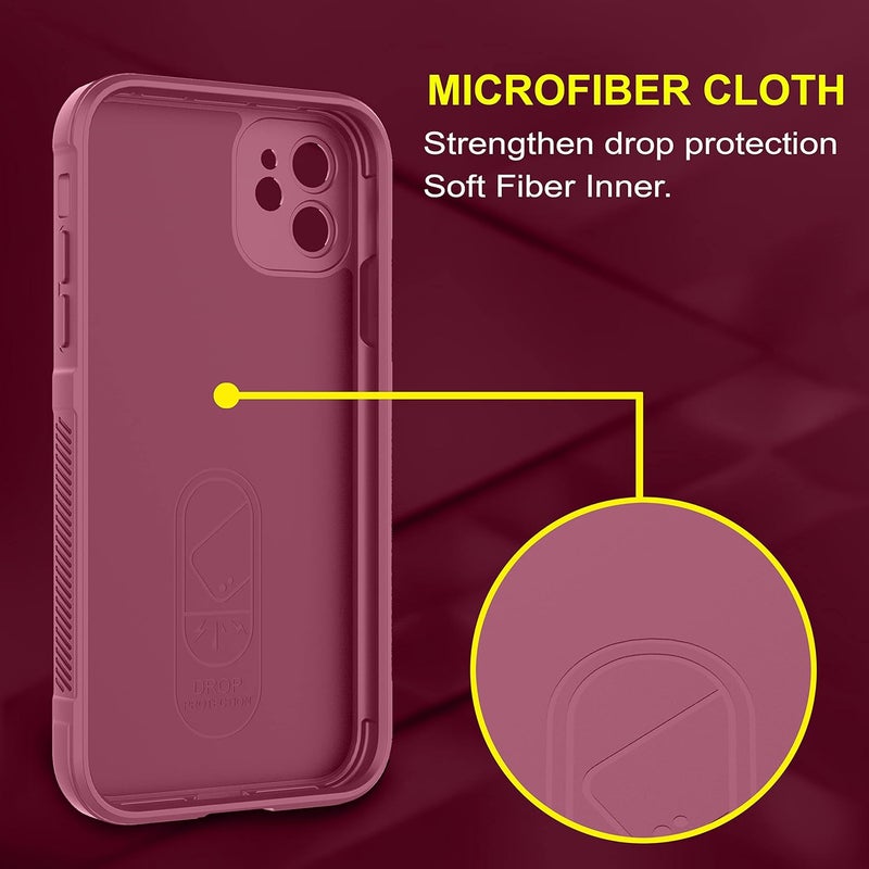 ZAPCASE غطاء خلفي لجهاز آيفون 11 | متوافق مع غطاء آيفون 11 الخلفي | غطاء سائل سيليكون سحري مع حماية الكاميرا | برقوق - Image 4