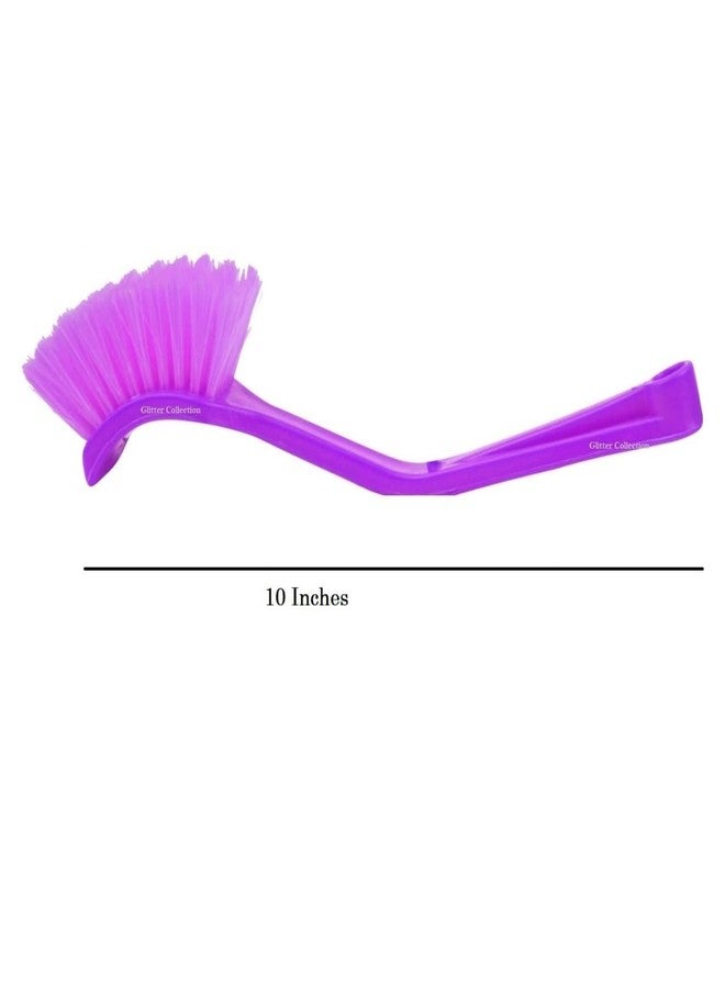 NEXTPRO Wash Basin, Toilet seat, Sink Brush seat Cleaning Brush Set of 3 Sturdy Polypropylene Polyester Material, Multicolour - Image 2