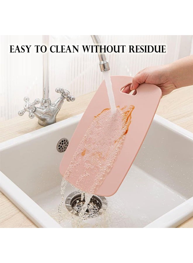 DUNISO Cutting Board for Kitchen Set of 3, PP Chopping Board,Durable, Non Slip, BPA Free，with Easy Grip Handle,For Meat, Vegetables, Fruits - Image 5