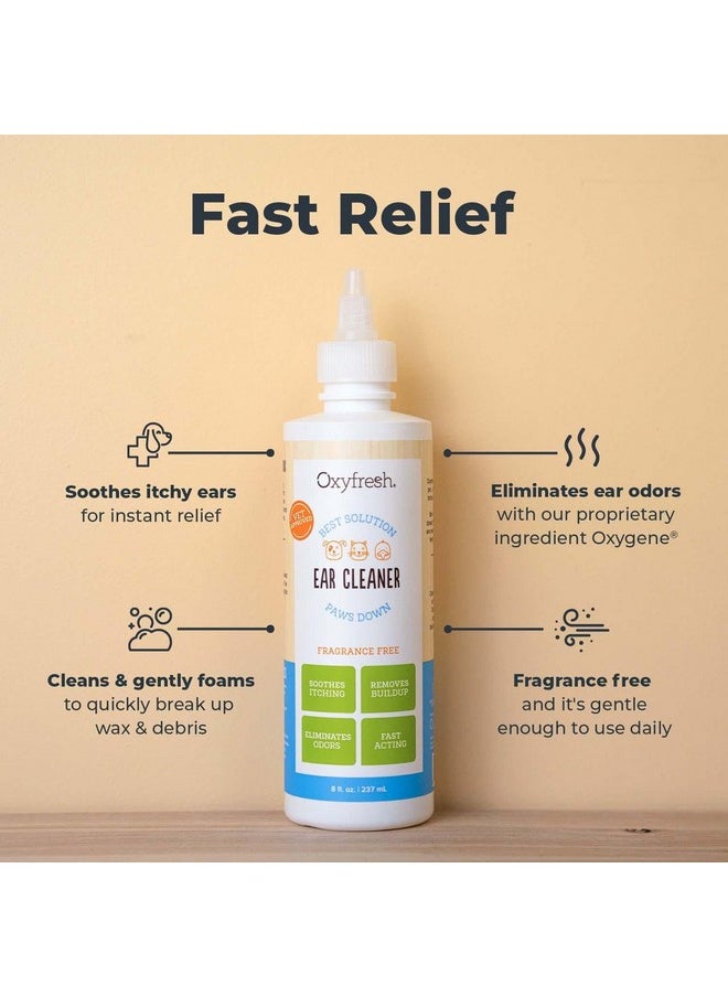 Oxyfresh - Advanced Pet Ear Cleaner  Best Dog Ear Cleaner Solution  Helps With Yeast, Wax, Dirt & Itchy Ear Canal  Cleaning, Soothing, & StingFree Dog Ear Wash & Cat Ear Cleaner 8Oz - Image 1