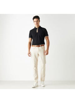 Iconic Iconic Solid Polo T-shirt with Short Sleeves  - Image 2