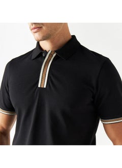Iconic Iconic Solid Polo T-shirt with Short Sleeves  - Image 4
