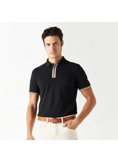 Iconic Iconic Solid Polo T-shirt with Short Sleeves  - Image 1