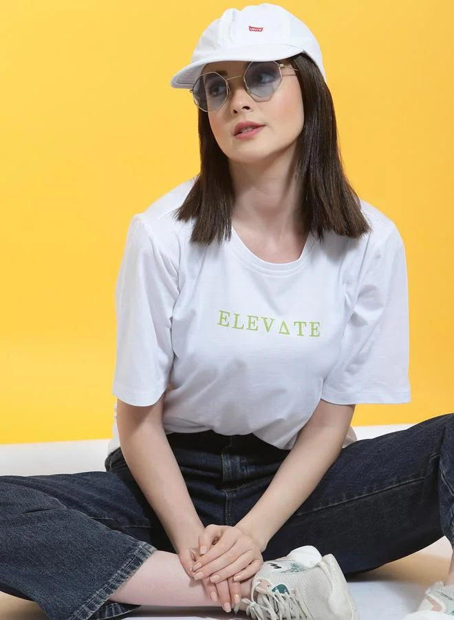 تايك تو تيشيرت قصة واسعة بأكمام قصيرة