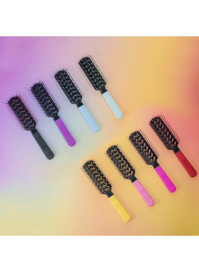 Cricket Static Free Fast Flo Color Vent Hair Brush - Quick and Blow Drying, Detangling, and Frizz-Free Styling - Anti-Static Bristles, Ideal for All Hair Types, The Alibi (Pink) - Image 4