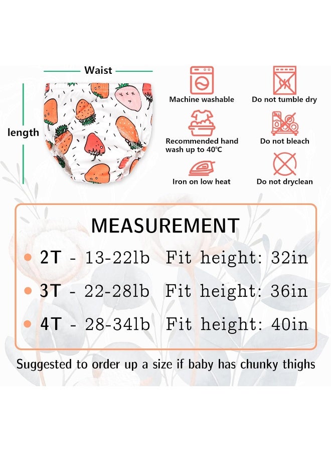 Max Shape Max Shape Baby Girls Training Underwear, Toddler Girls Training Pants Girls Training Underpants 4 Pack 2T  - Image 2