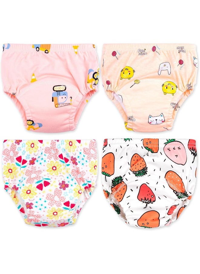 Max Shape Max Shape Baby Girls Training Underwear, Toddler Girls Training Pants Girls Training Underpants 4 Pack 2T  - Image 1