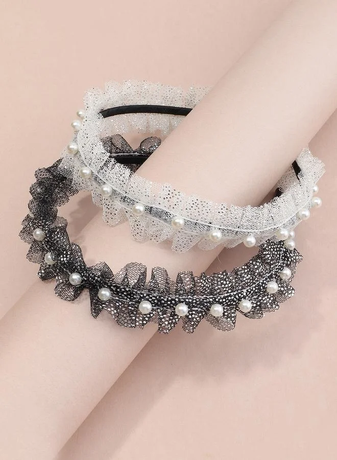 Take Two  Set of 2 - Ruffled Headband for Women | Best Price UAE