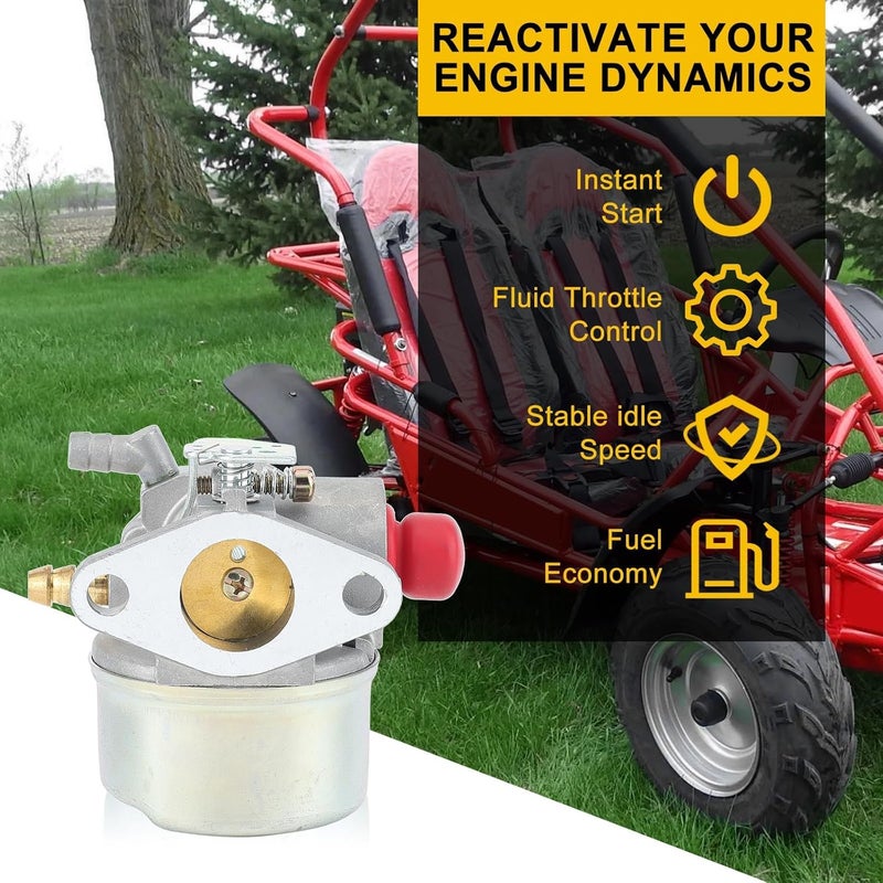 Panari OHH60 OHH55 Carburetor Kit for Tecumesh 6.5HP 5.5HP 5HP OH195EA OHH65 OHH50 OHH55 OHH60 Engine Lawn Mower Carburetor Parts Replace 640004 640025 640014 640017 Tecumesh Carb - Image 4