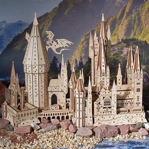 Ugears Harry Potter Hogwarts Castle 3D Wooden Puzzles for Adults  Harry Potter Castle Wooden Model Kits for Adults to Build Mechanical Wood Puzzles Adult Building Sets Hobby Kit 3D Puzzle - Image 5