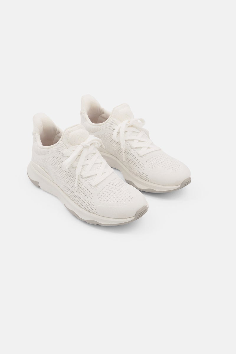 FitFlop Kids Boy Lace Up Sport Sneaker Shoes, White - Image 1