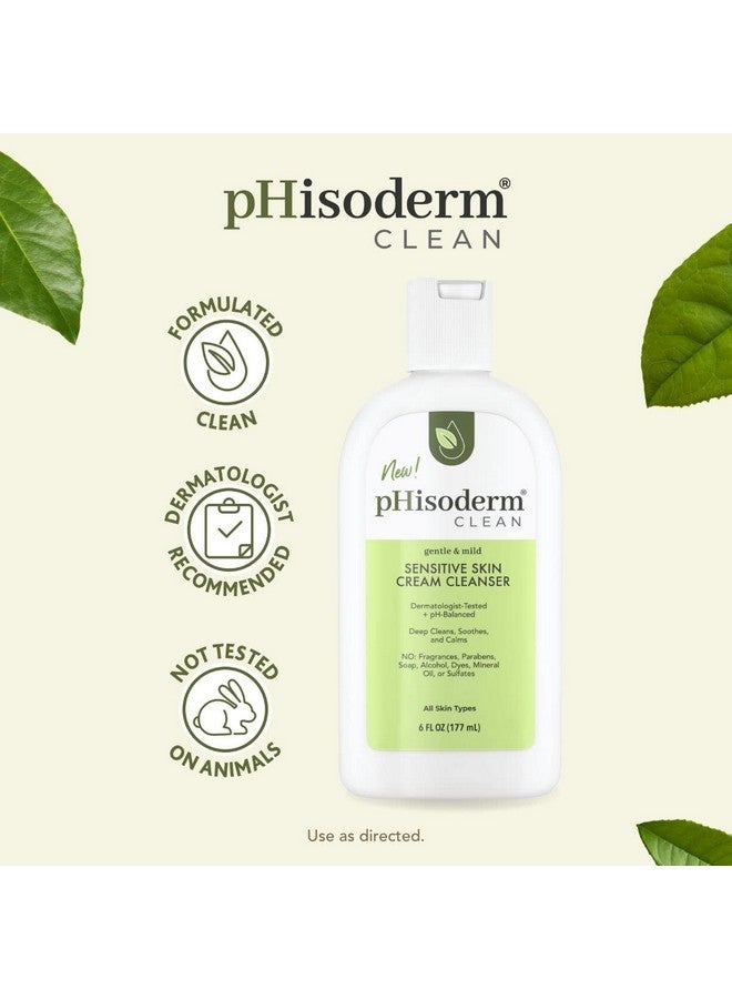 Phisoderm Clean Sensitive Skin Cream Cleanser 6 Fl Oz - Image 2