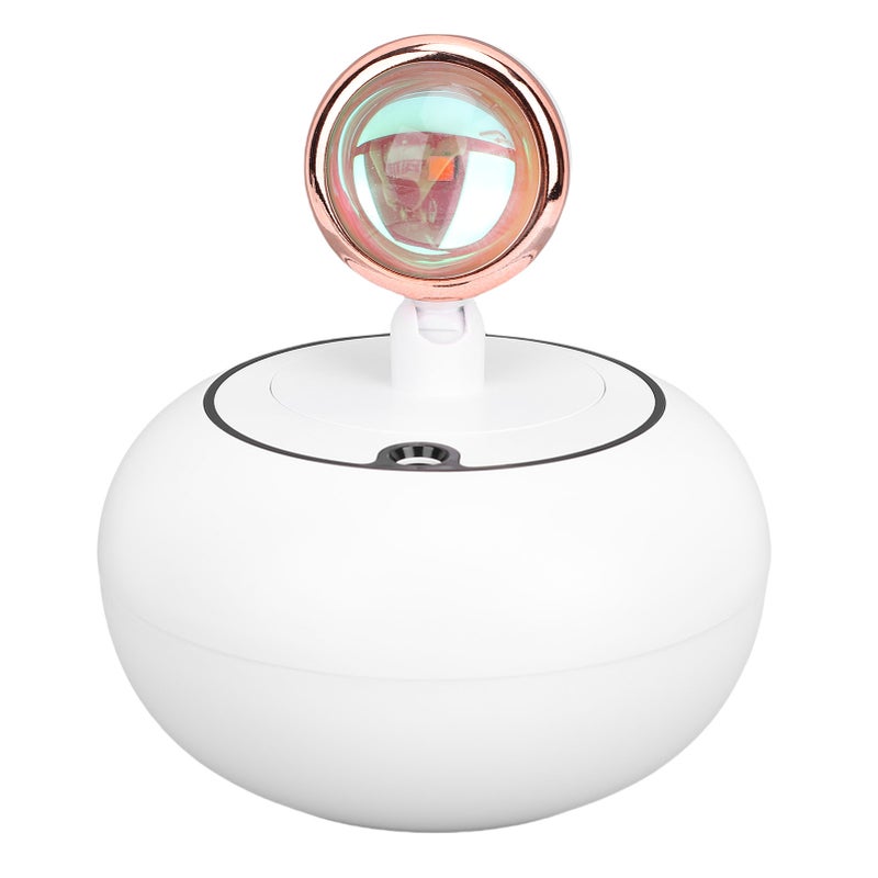 Air Humidifier with Sunset Lamp Water Replenishment USB Powered Desktop Humidifier for Home and Car White - Image 2