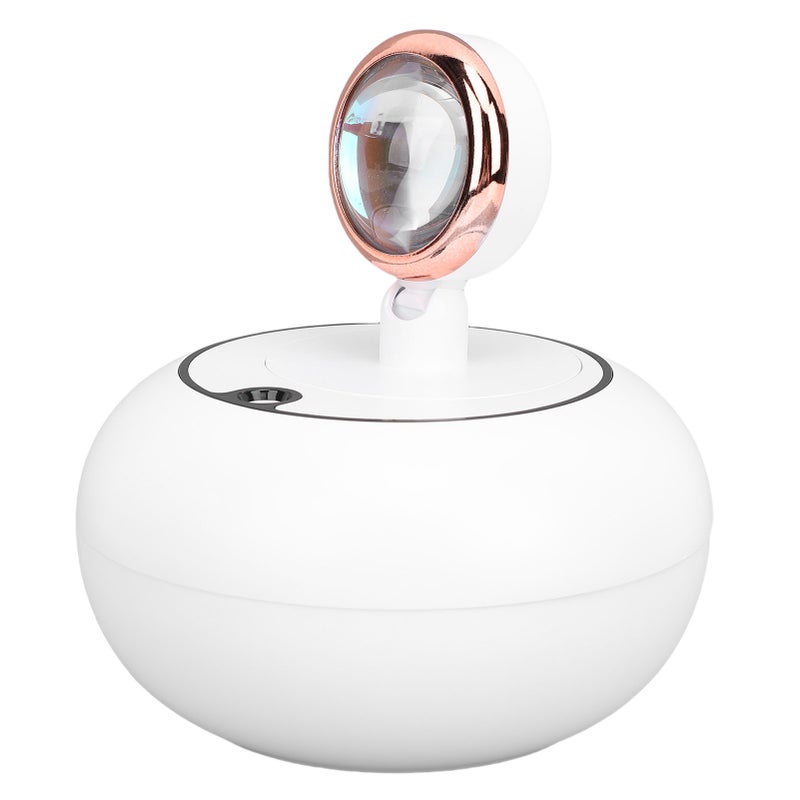 Air Humidifier with Sunset Lamp Water Replenishment USB Powered Desktop Humidifier for Home and Car White - Image 3