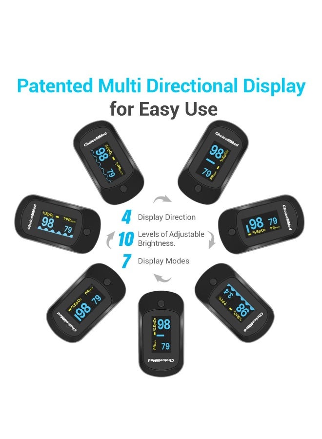 جهاز قياس الأكسجين ونبضات القلب بالإصبع - عملي وسهل الاستخدام لمتابعة صحتك اليومية - Image 2