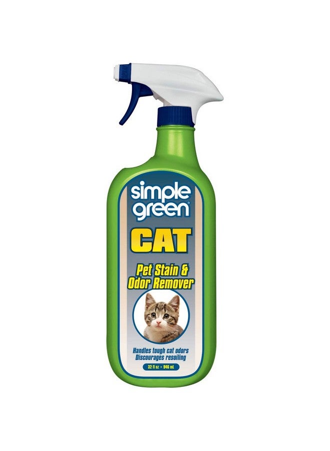 simple green Cat Stain & Odor Remover  Enzyme Cleaner For Cat Urine, Feces, Blood, Vomit  32Oz - Image 1