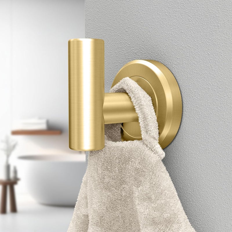 Gatco 4235 Latitude II Single Robe Hook Brushed BrassWall Mounted Towel and Robe Hook for Bathroom 225 - Image 2