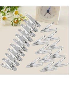 PAMEER Steel Clothes pins Stainless Steel Clothes Pegs Rust and Moisture Resistant Steel Craft Clothes Clips Durable SS Cloth Hold Strong Grip Metal Pin Laundry Cloth Drying Pegs Pack of 20 Pieces  - Image 5