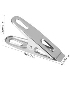 PAMEER Steel Clothes pins Stainless Steel Clothes Pegs Rust and Moisture Resistant Steel Craft Clothes Clips Durable SS Cloth Hold Strong Grip Metal Pin Laundry Cloth Drying Pegs Pack of 20 Pieces  - Image 2