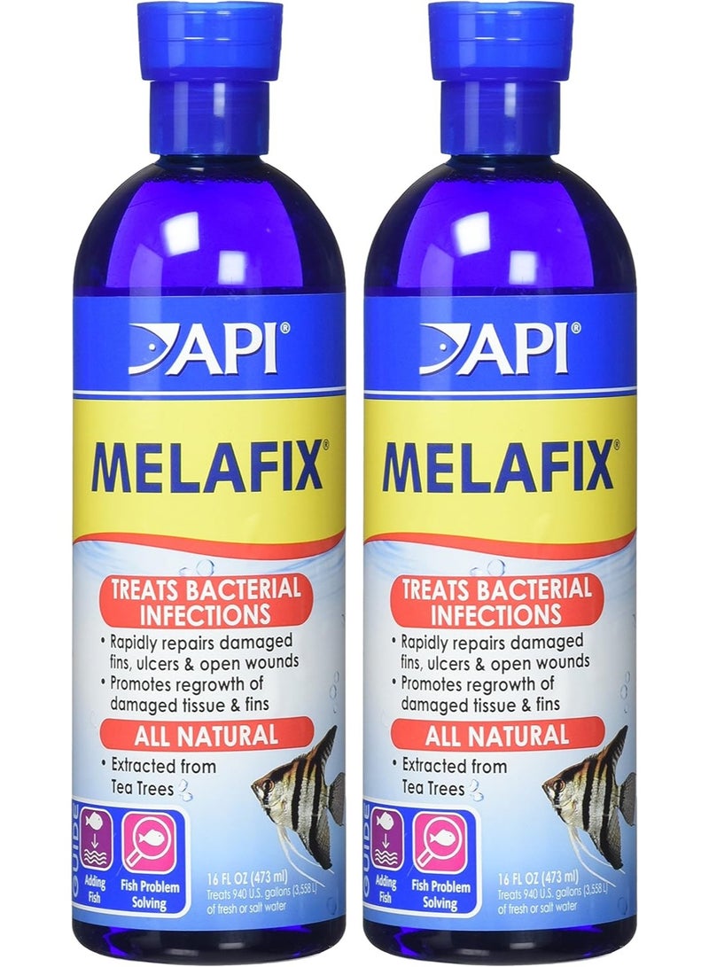 API (2 Pack) Melafix Antibacterial Fish Remedy 16-Ounce Bottles - Image 2