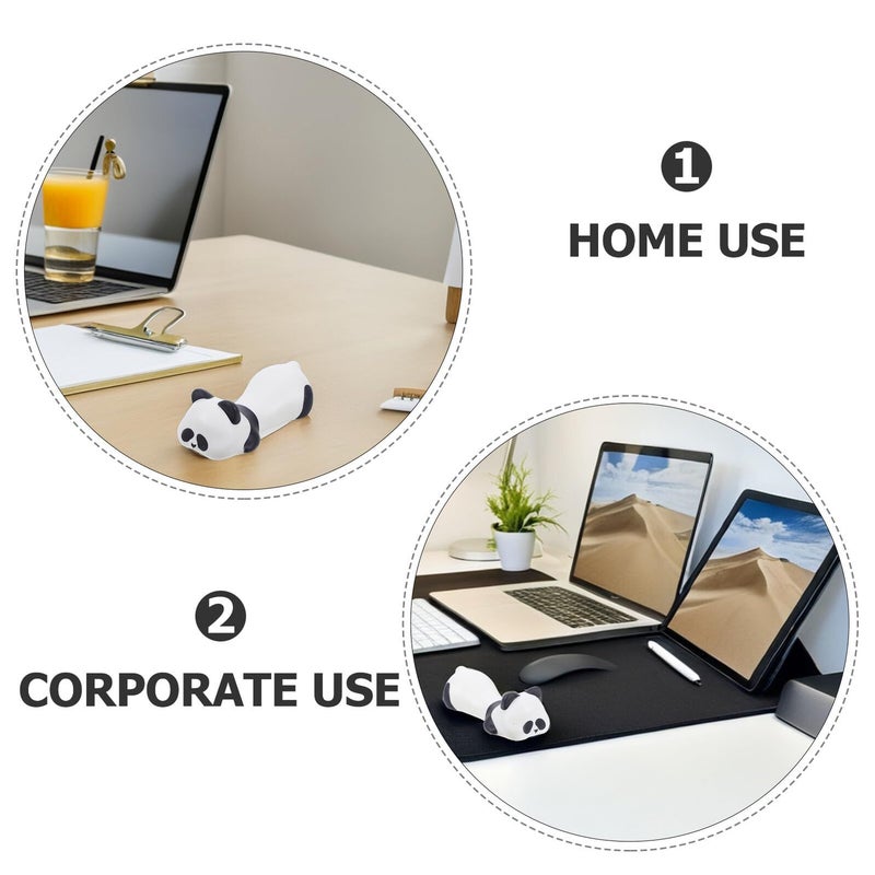 Ergonomic Mouse Pad Wrist Rest With Blue Memory Foam Cushion Non-Slip Small Panda Design For Office Desk Laptop Desktop - Image 4