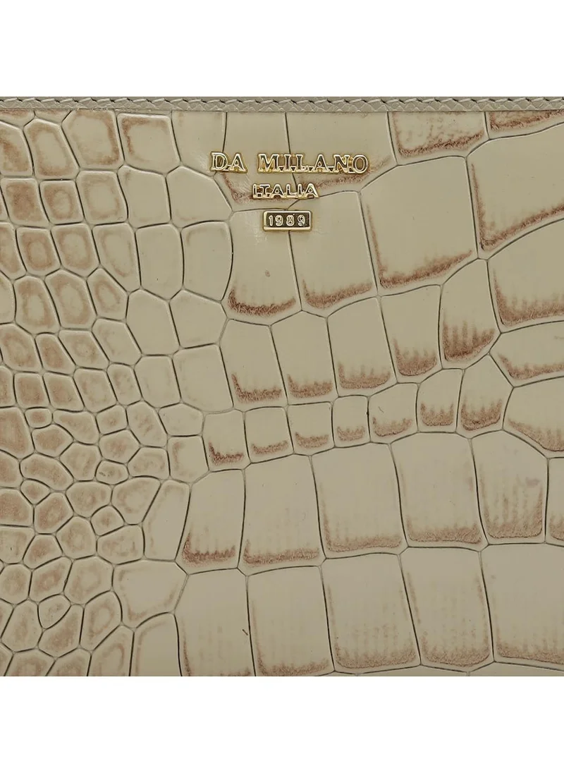 Da Milano  Da Milano Genuine Leather White Ladies Wallet for Women | Best Price UAE