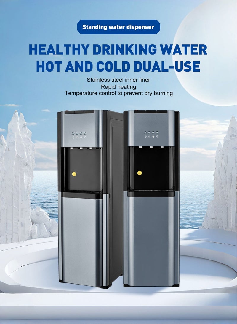 ايتي لايف مبرد مياه بتحميل سفلي لزجاجات 3 و5 جالون – ثلاث درجات حرارة (حار، عادي، بارد) مع قفل أمان للأطفال، 550 واط - Image 2