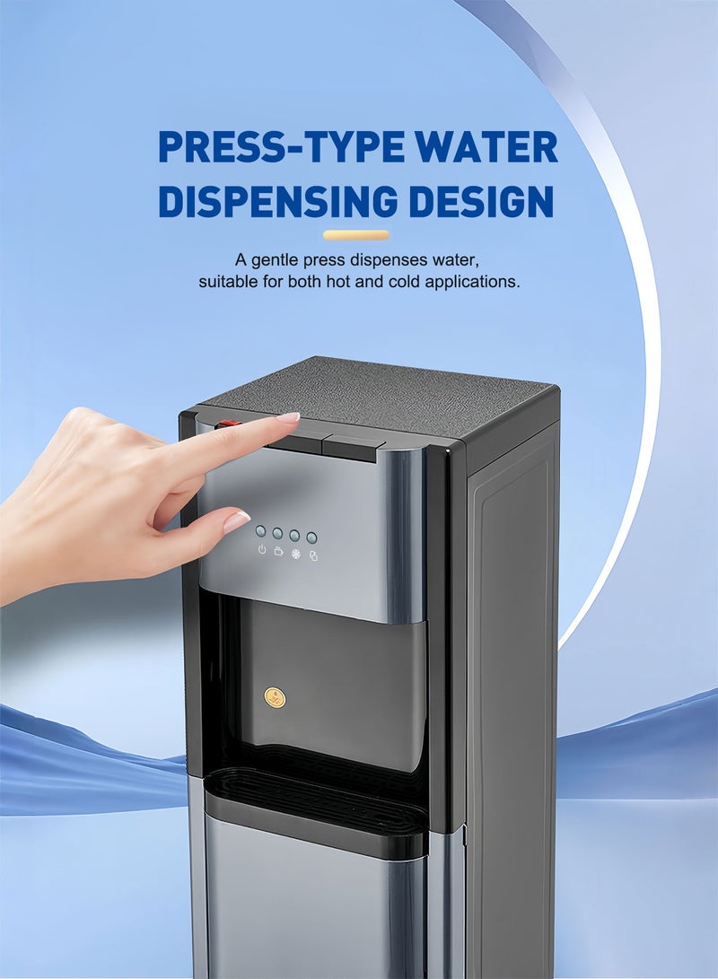 ايتي لايف مبرد مياه بتحميل سفلي لزجاجات 3 و5 جالون – ثلاث درجات حرارة (حار، عادي، بارد) مع قفل أمان للأطفال، 550 واط - Image 4