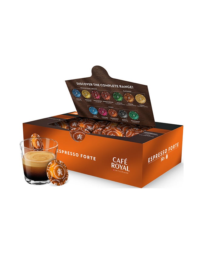 Cafe Royal أقراص إسبريسو فورت 50 كبسولة محترفة - Image 1