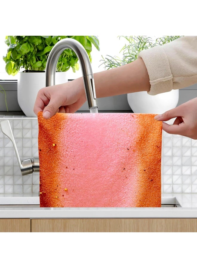 20 Pack Microfiber Towels, Disposable Towels with Dispenser Box, Car Wipes, Cleaning Towels (Multiple Colors) - Image 4