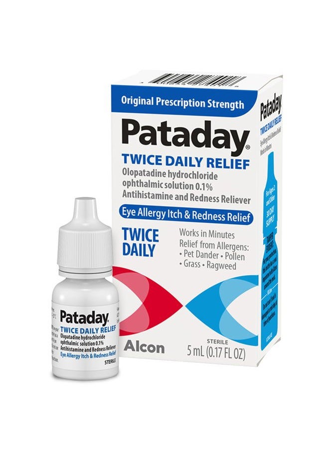 Alcon Pataday Twice Daily Relief, 0.17 Fl Oz  - Image 1