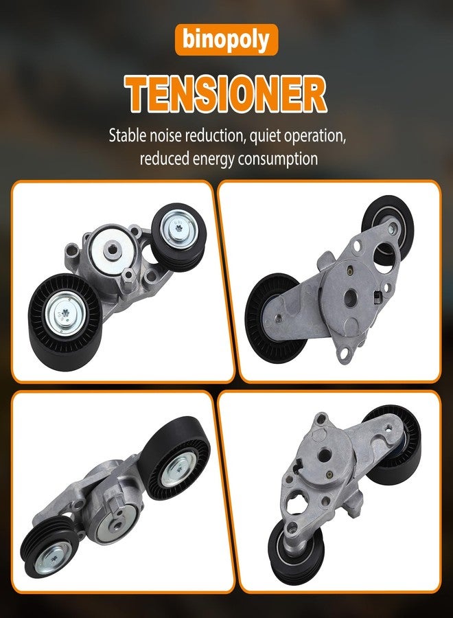 binopoly 39095 Drive Belt Tensioner Assembly With Pulley For 2010-2011 Toyota Camry 2.5L OE#16601-0V010 89659 166010V010 - Image 5