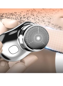 Generic Electric Razor for Men, Newest Mini-Shave Portable Electric Shaver, Pocket Size Portable Shaver Wet and Dry Mens Razor USB Shaver Charging Easy One-Button Use Suitable for Home,Car,Travel  - Image 5