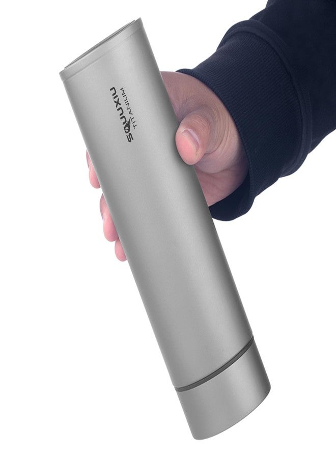 HUIOP Lightweight Travel Insulated Water Bottle 450ml Vacuum Flask with Tea Filter Outdoor Metal Water Bottles Camping Hiking Travel Bottles - Image 4