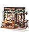 Rowood Miniature House Kits for AdultsDIY Mini House Building KitWooden Dollhouse Kit with LED for Adults Beginners as Birthday Tipsy Restaurant - Image 2