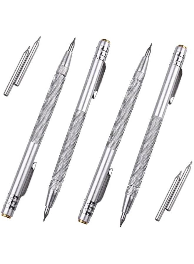 MOXO 4 Tungsten Carbide Scriber Set with Magnet and Replacement Ti for Gl Ceramics Metal  Aluminum Etching hinist Pen Kit - Image 1