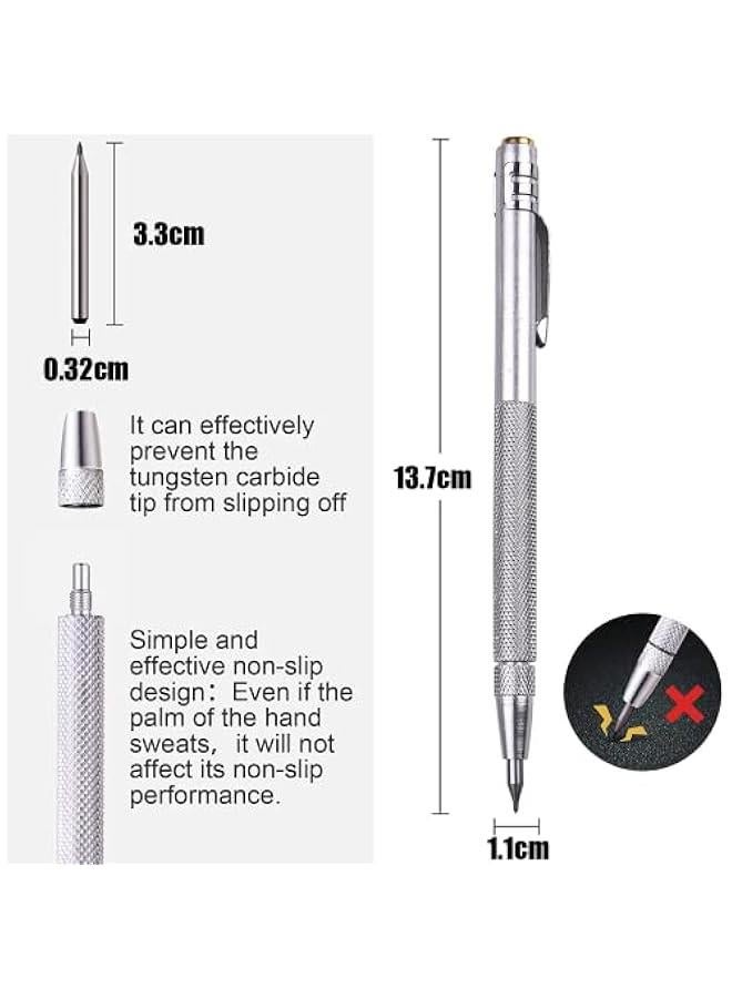 MOXO 4 Tungsten Carbide Scriber Set with Magnet and Replacement Ti for Gl Ceramics Metal  Aluminum Etching hinist Pen Kit - Image 2
